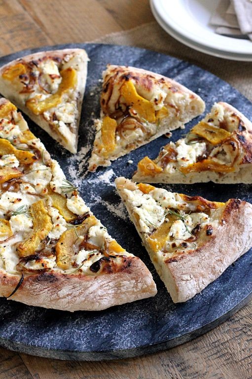 Acorn Squash Pizza with Goat Cheese