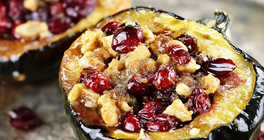Acorn Squash and Cranberry Stuffing