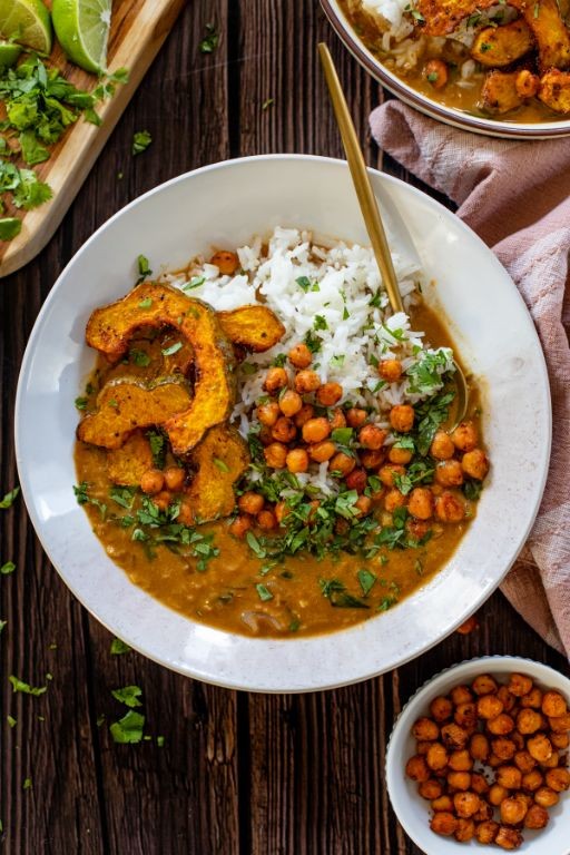 Acorn Squash and Lentil Curry