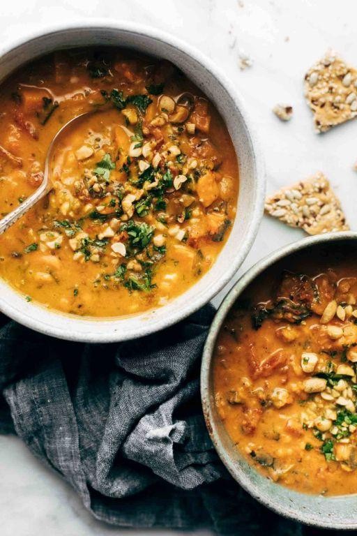 African Peanut Soup with Sweet Potatoes