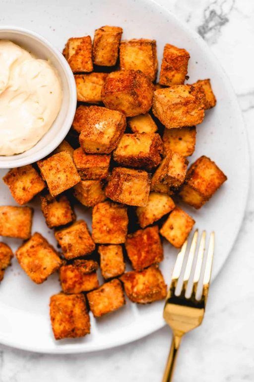 Air Fryer Crispy Tofu Bites
