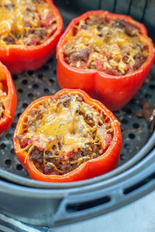 Air Fryer Stuffed Bell Peppers
