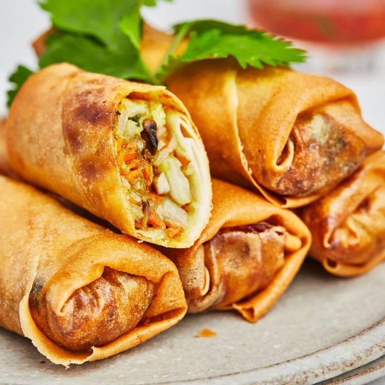 Air Fryer Veggie Spring Rolls