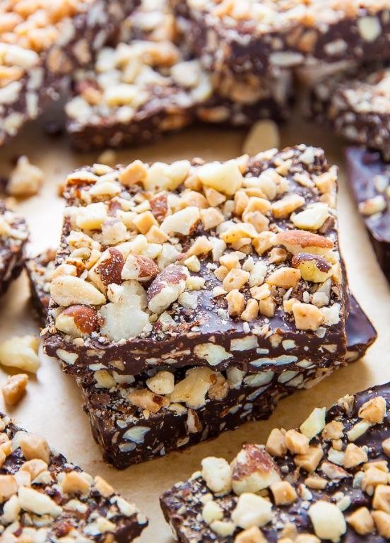 Almond Bark with Toffee Bits and Pecans