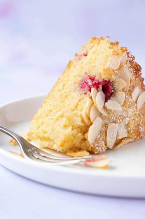 Almond Flour Cake with Raspberry Filling