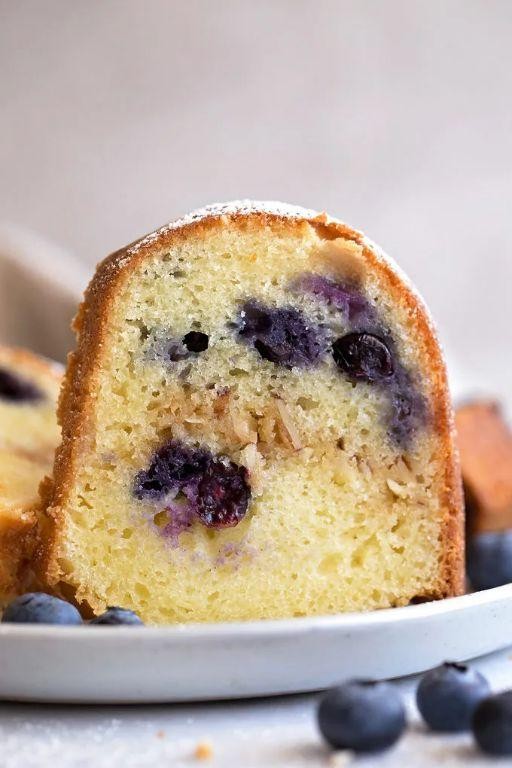 Almond Flour Pound Cake with Berries