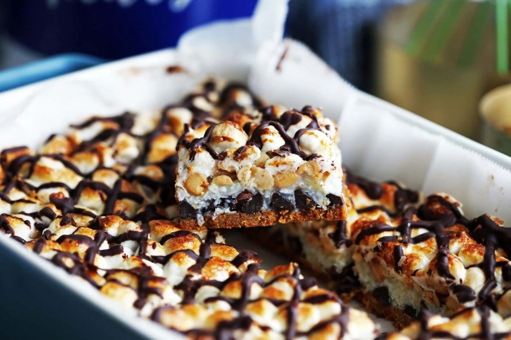Almond Joy Bars with Marshmallow Layer