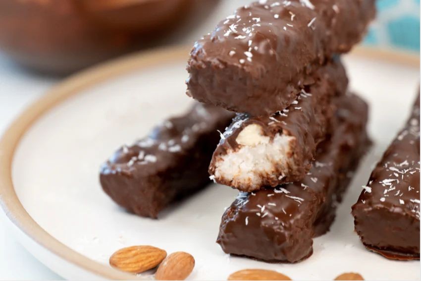 Almond Joy Protein Bars with Dates