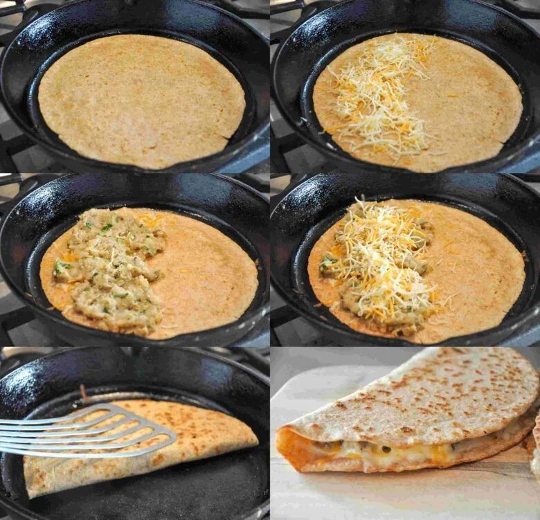 Aloo Gobi Quesadillas