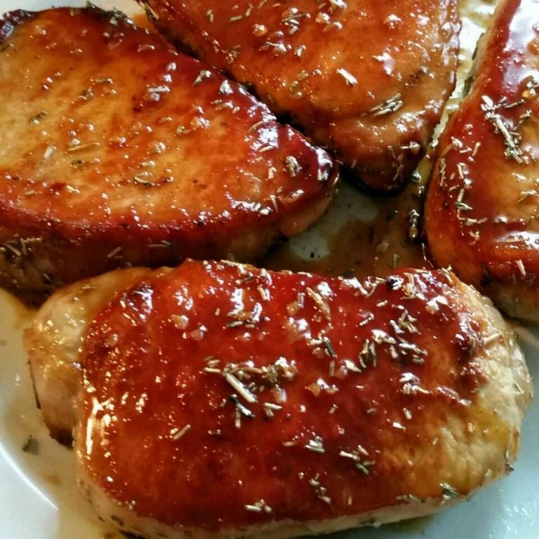 Apple Cider Glazed Pork Chops
