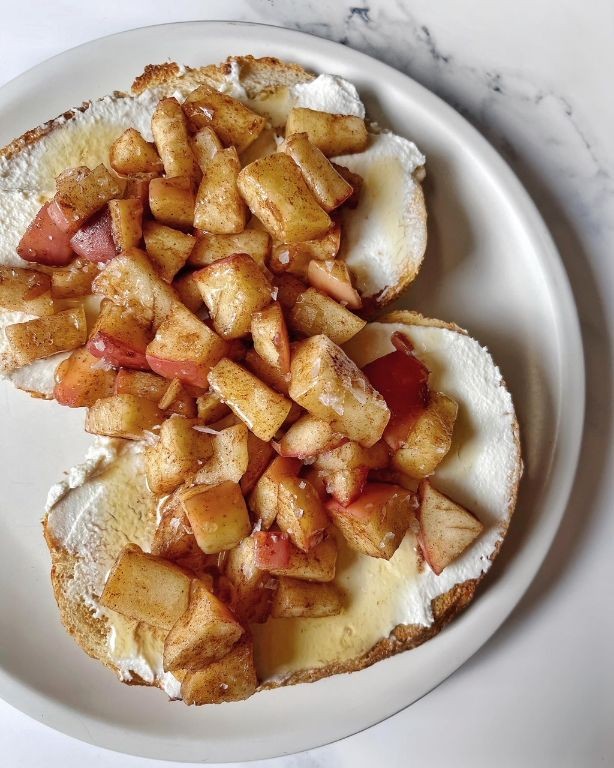 Apple Cinnamon Ricotta Toast