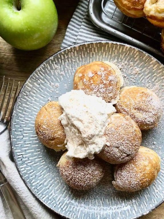 Apple Cinnamon Stuffed Ebelskiver