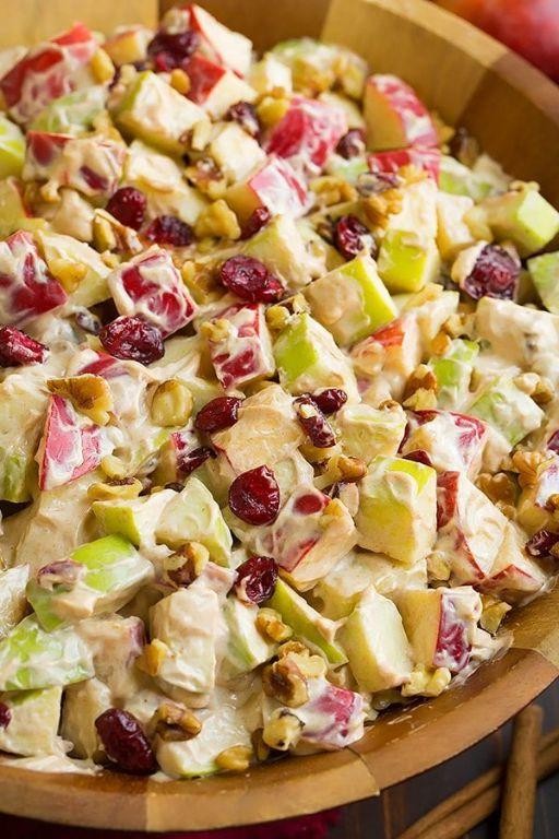 Apple Cinnamon Walnut Fruit Salad
