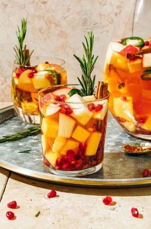 Apple and Cinnamon White Sangria