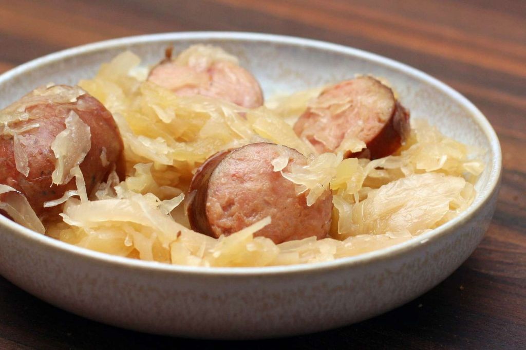 Apple and Sausage Sauerkraut Bake