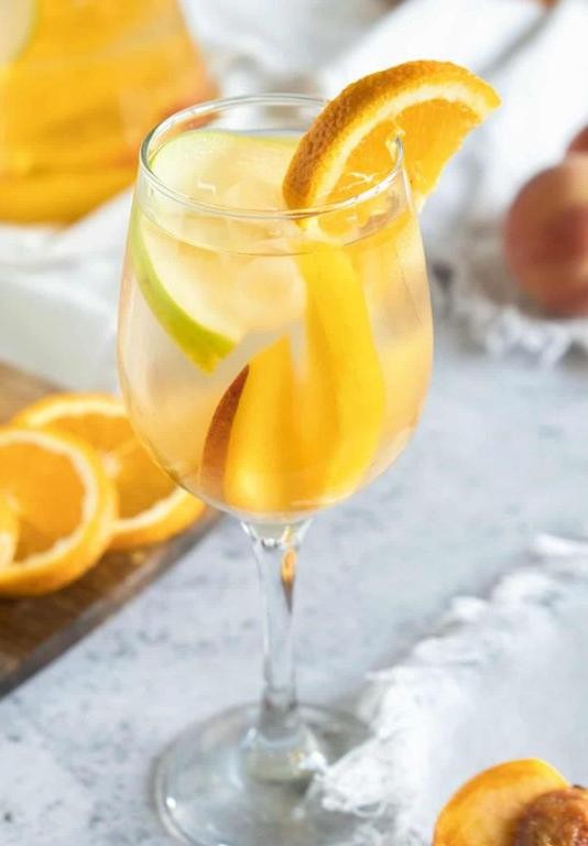 Apricot and Thyme White Sangria