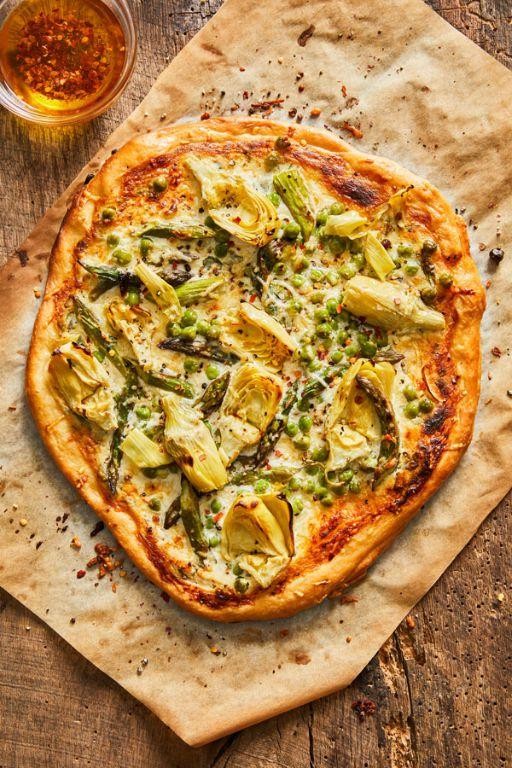 Artichoke and Ricotta Neapolitan Pizza