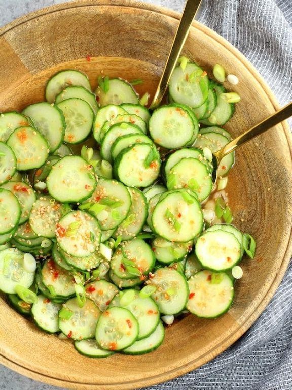 Asian Cucumber Gluten Free Salad