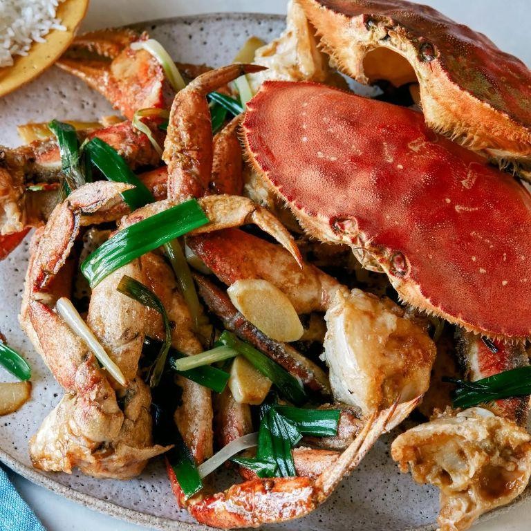 Asian Inspired Dungeness Crab Stir Fry