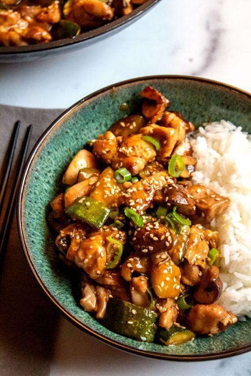 Asian Style Frozen Chicken Thigh Stir Fry