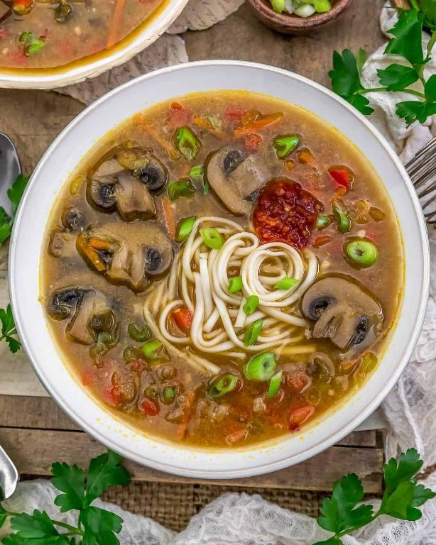 Asian-Inspired Mushroom Broth Soup