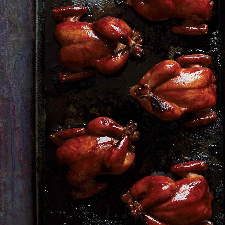 Asian-Inspired Soy Ginger Cornish Hens