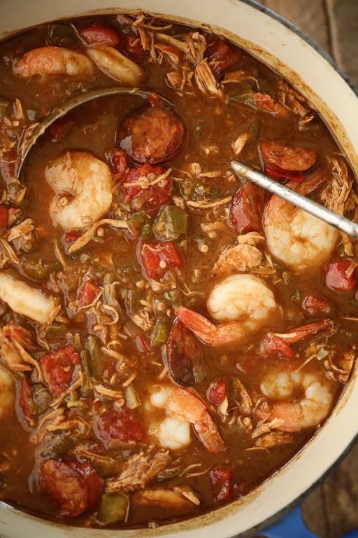 Authentic Cajun Gumbo with Chicken and Shrimp