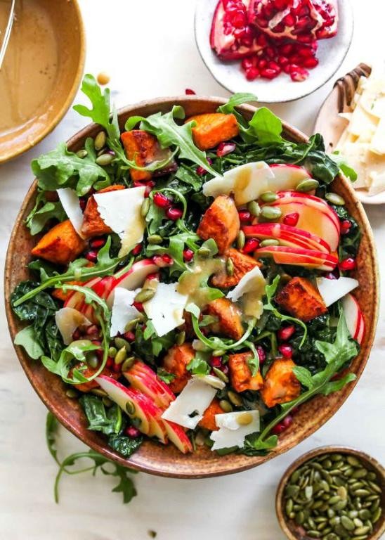 Autumn Harvest Salad with Maple Dressing