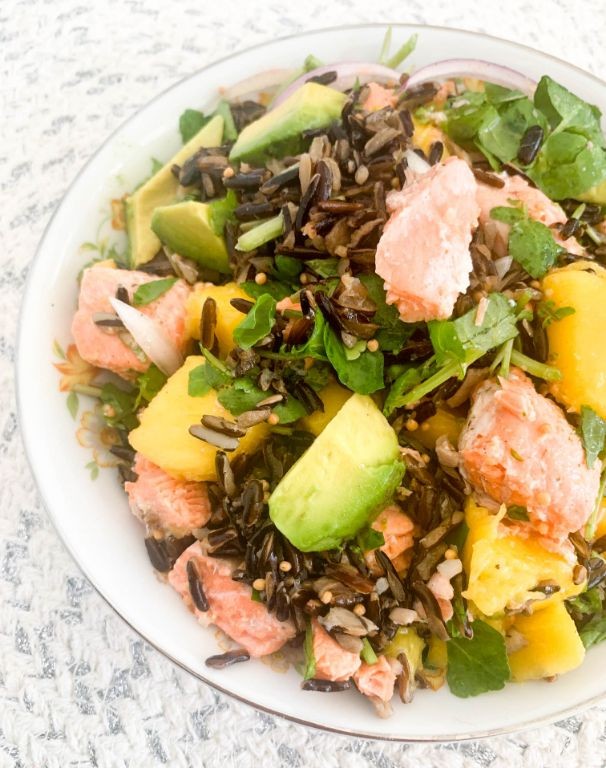 Avocado Lime Wild Rice Salad