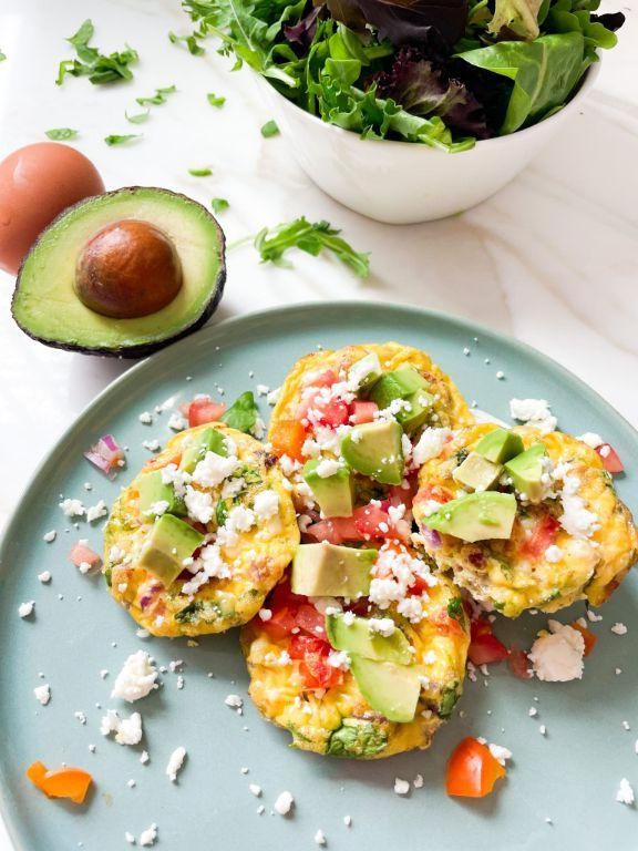 Avocado and Salsa Egg White Bites