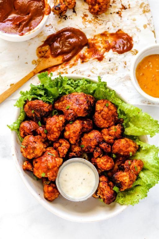 BBQ Air Fryer Cauliflower Wings
