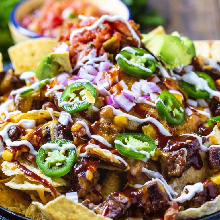 BBQ Beef Nachos