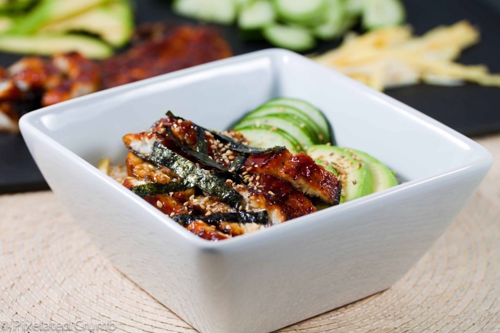 BBQ Eel and Cucumber Sushi Bowl