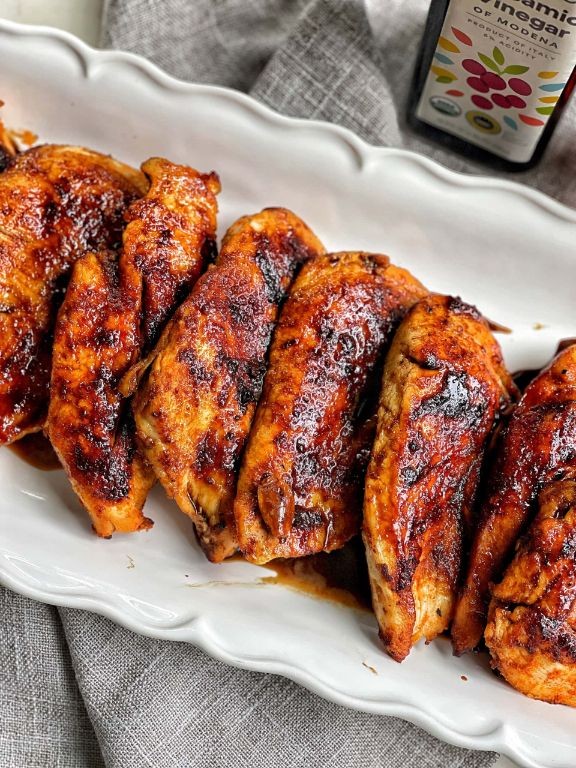 BBQ Glazed Scored Chicken Breast