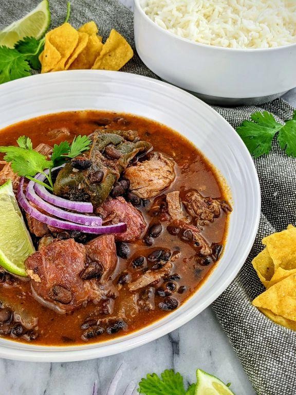 BBQ Pork and Black Bean Soup