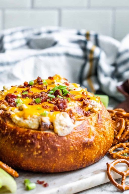Bacon Cheddar Bread Dip