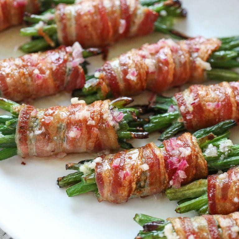 Bacon Wrapped Green Bean Bundles