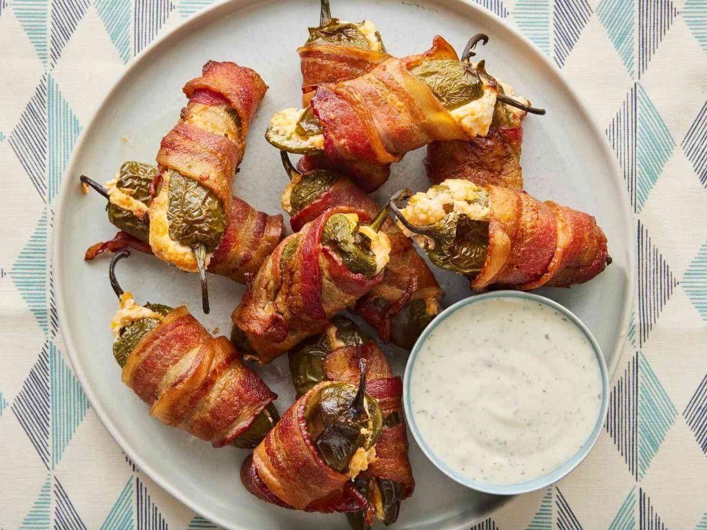 Bacon Wrapped Jalapeño Poppers