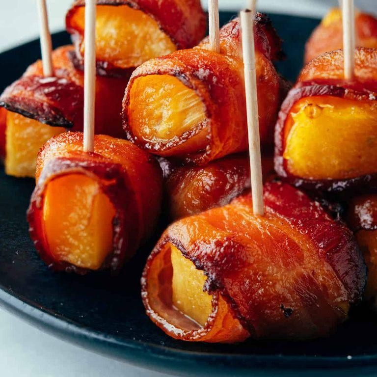 Bacon Wrapped Pineapple Bites