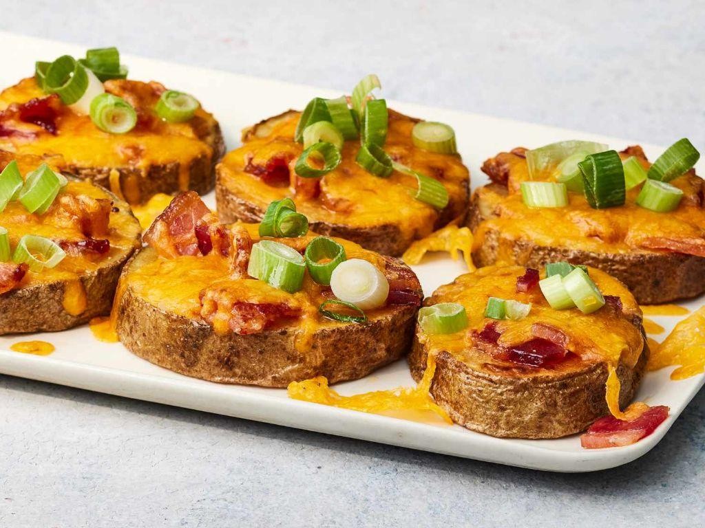 Bacon Wrapped Potatoes with Cheese