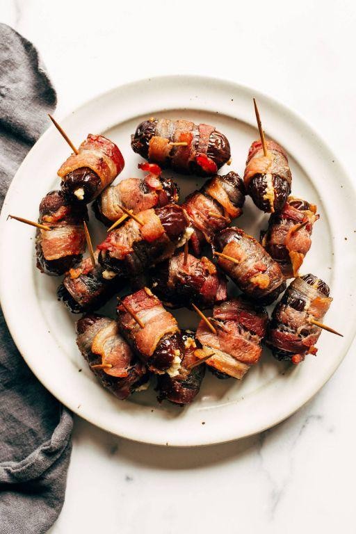 Bacon Wrapped Stuffed Dates