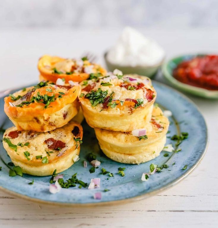 Bacon and Cheddar Egg White Bites