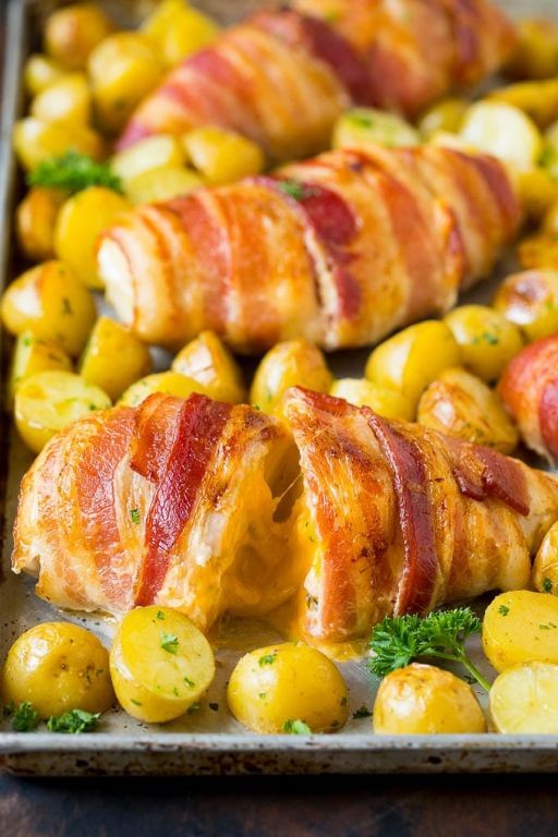 Bacon and Cheddar Stuffing Stuffed Chicken Breast