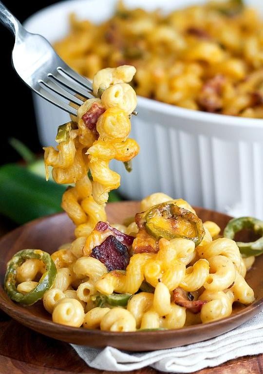 Bacon and Jalapeño Macaroni Bake