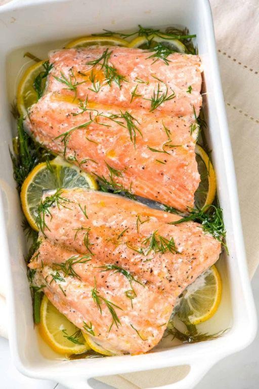 Baked Salmon with Dill and Lemon