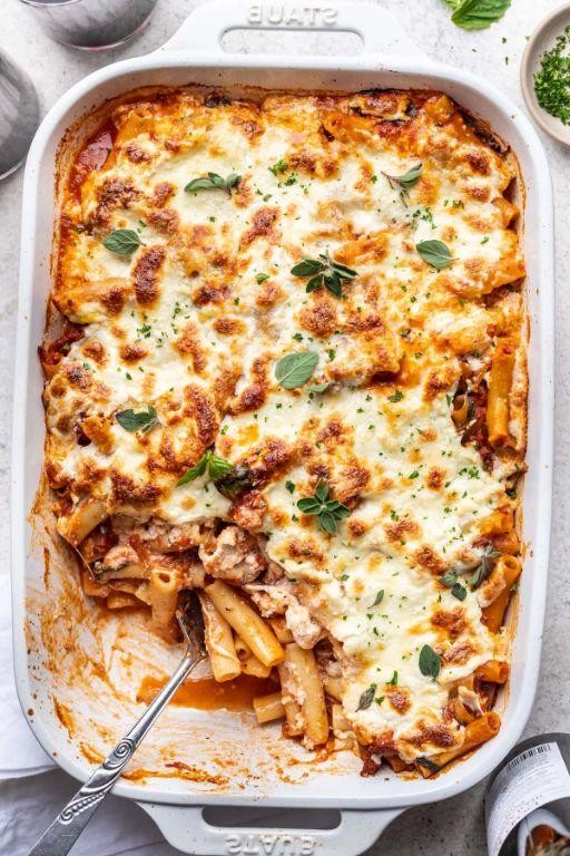 Baked Ziti with Sausage and Ricotta