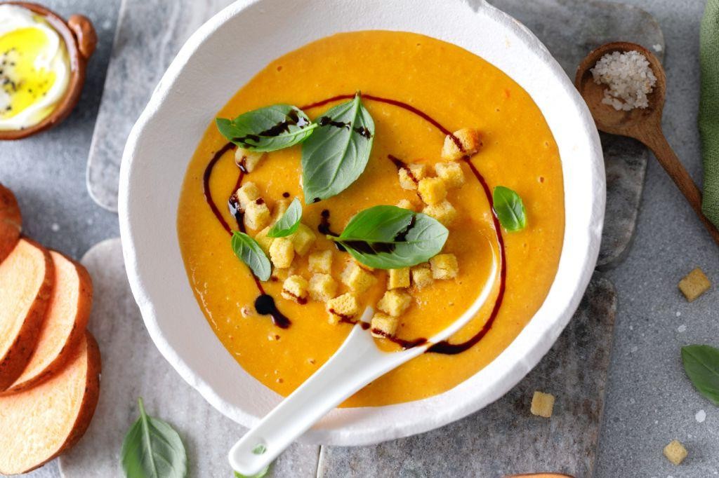Balsamic Glazed Butternut Squash Soup