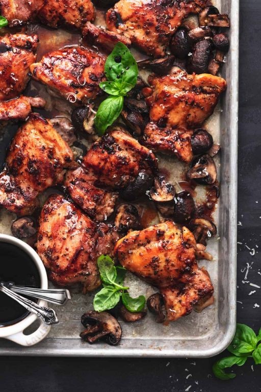 Balsamic Glazed Chicken Legs with Herbs