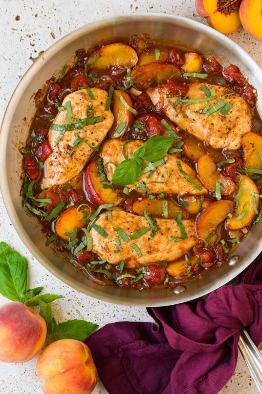 Balsamic Glazed Nectarine Chicken