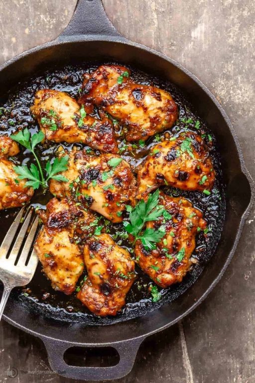 Balsamic Glazed Scored Chicken Breast